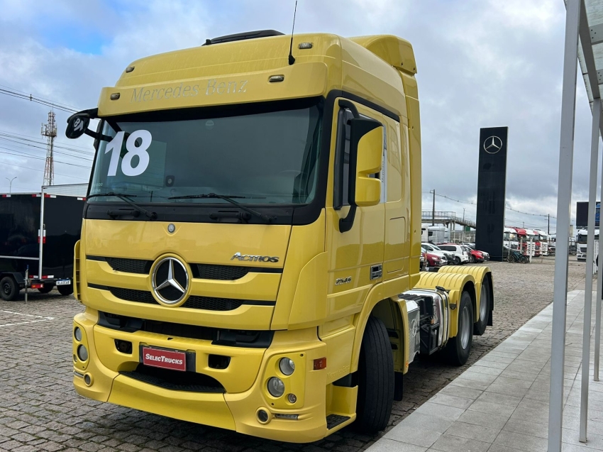 mercedes-benz actros 2546 ls confort 460 diesel 2p automatico 2018