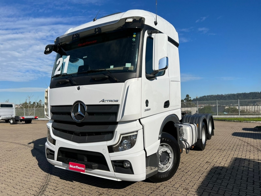 mercedes-benz actros 2651 ls 6x4 260 diesel automatico 2021