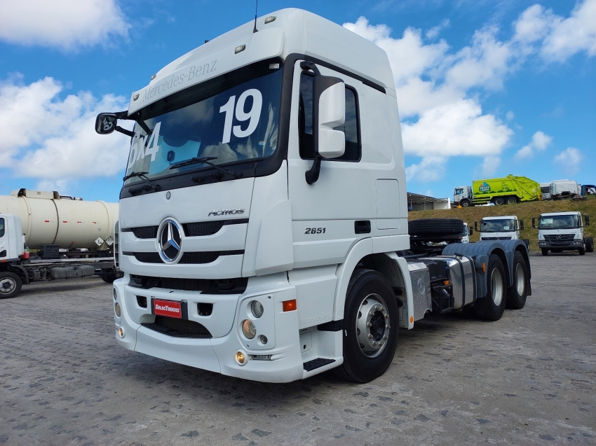 mercedes-benz actros 2651 s 6x4 retarder 510 diesel automatico 2019