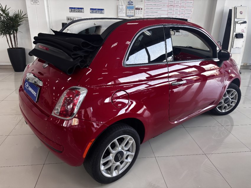 fiat 500 1.4 cabrio 8v flex 2p automatizado semiautomatico 20143