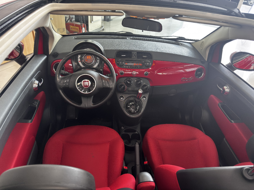 fiat 500 1.4 cabrio 8v flex 2p automatizado semiautomatico 20148