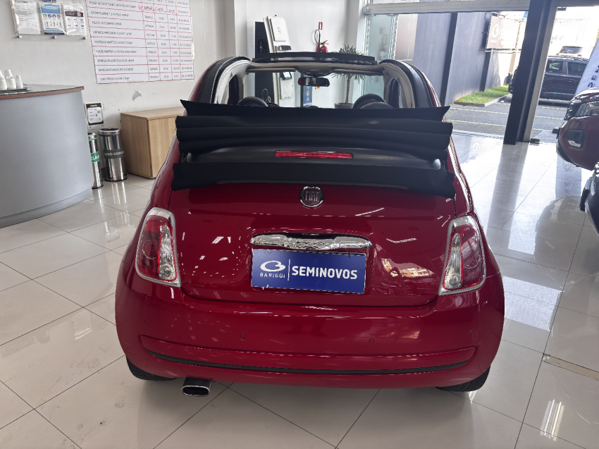 fiat 500 1.4 cabrio 8v flex 2p automatizado semiautomatico 20145