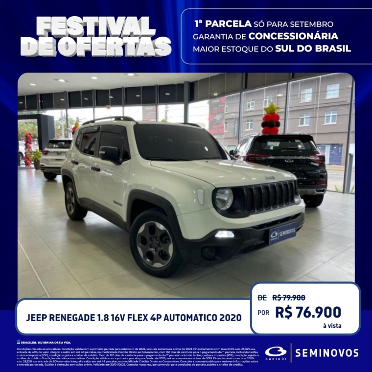 jeep renegade 1.8 16v flex 4p automatico 2020