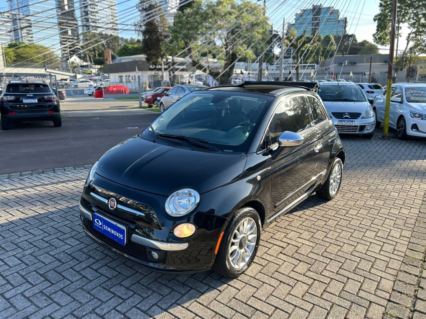 fiat 500 1.4 cabrio 16v flex 2p automatico semiautomatico 2013