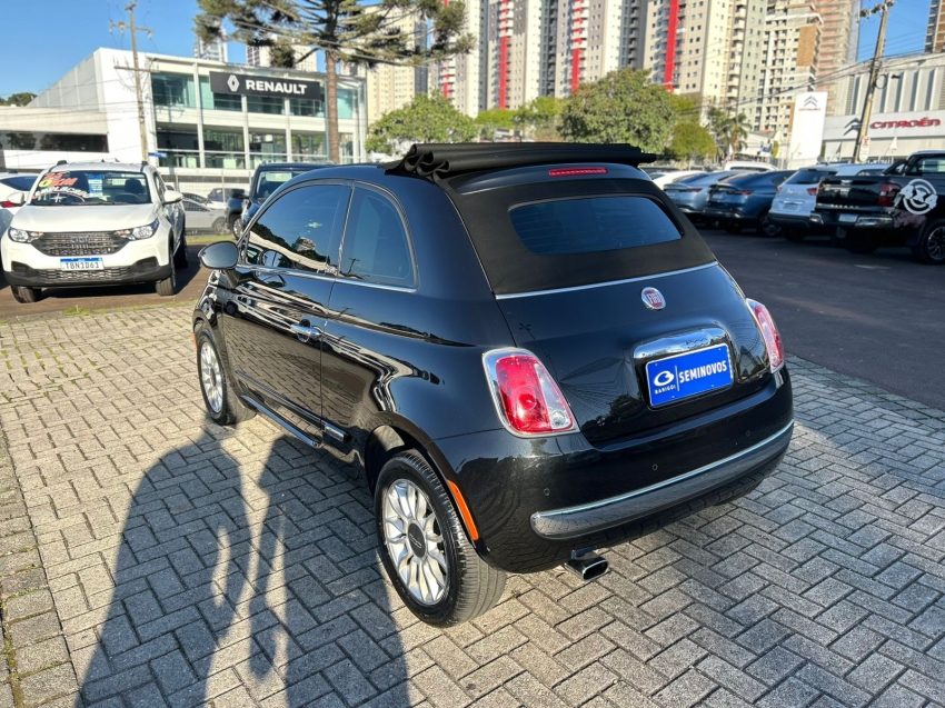 fiat 500 1.4 cabrio 16v flex 2p automatico semiautomatico 2013