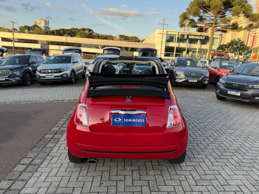 fiat 500 1.4 cabrio 8v flex 2p automatizado automatico 20145