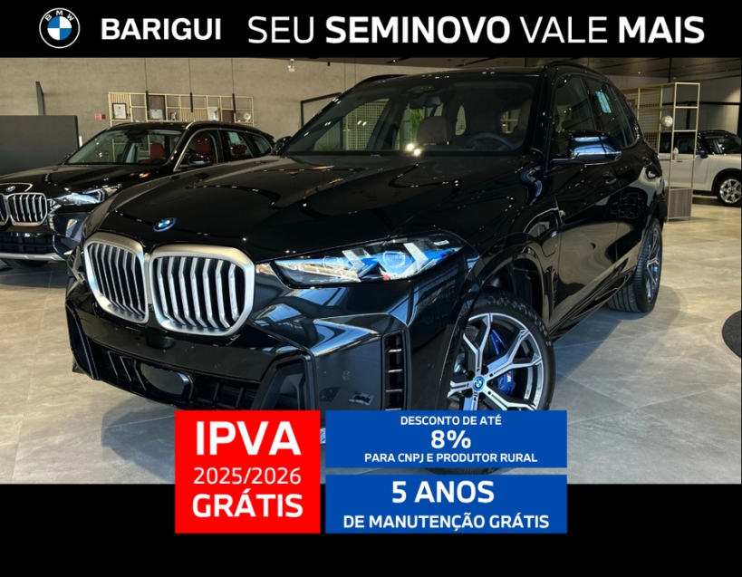 bmw x5 3.0 i6 turbo hibrido xdrive50e m sport automatico 4p 2025