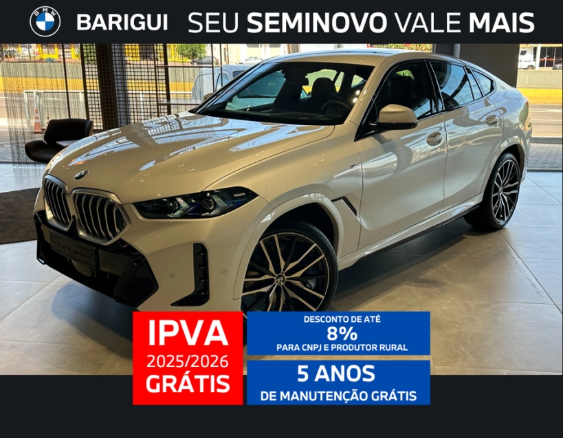 bmw x6 3.0 twinpower gasolina xdrive40i m sport automatico 4p 2025