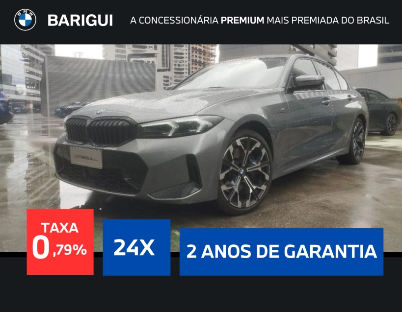 bmw 330e 2.0 16v turbo hibrido m sport automatico eletrico 4p 2025