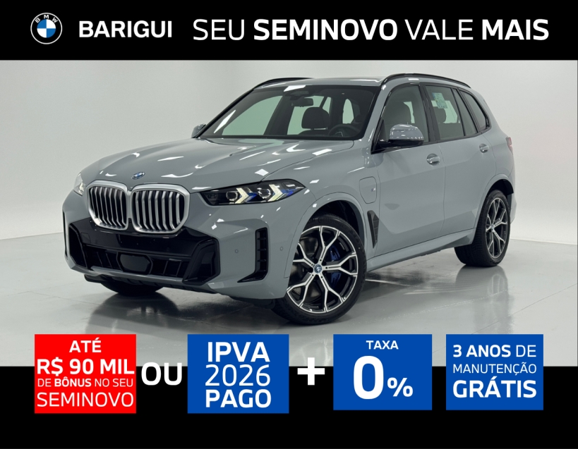 bmw x5 3.0 i6 turbo hibrido xdrive50e m sport automatico 4p 2026