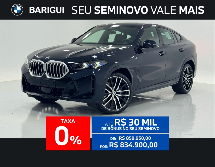 bmw x6 3.0 twinpower gasolina xdrive40i m sport automatico 4p 2026