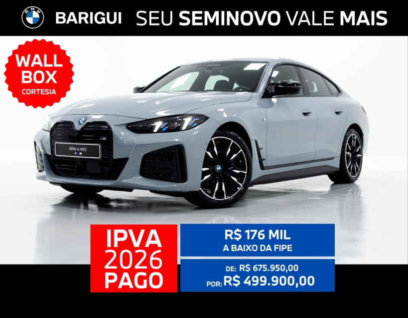 bmw i4 eletrico m50 3.0 4p automatico 2025