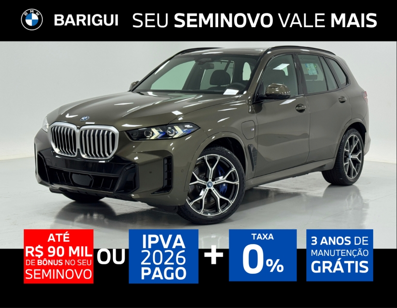 bmw x5 3.0 i6 turbo hibrido xdrive50e m sport automatico 4p 2026