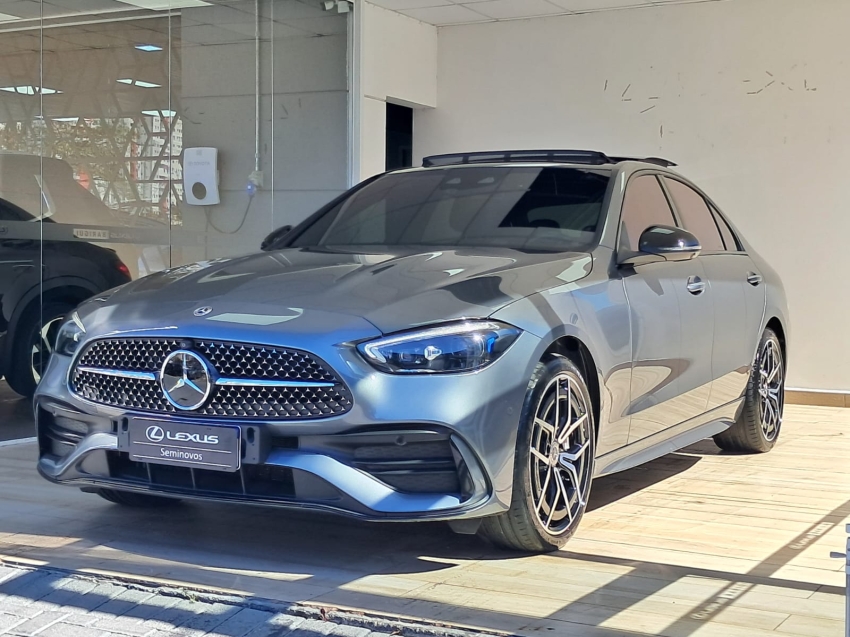 mercedes-benz c 300 2.0 eq boost hibrido amg line 9g-tronic 4p automatico 20242