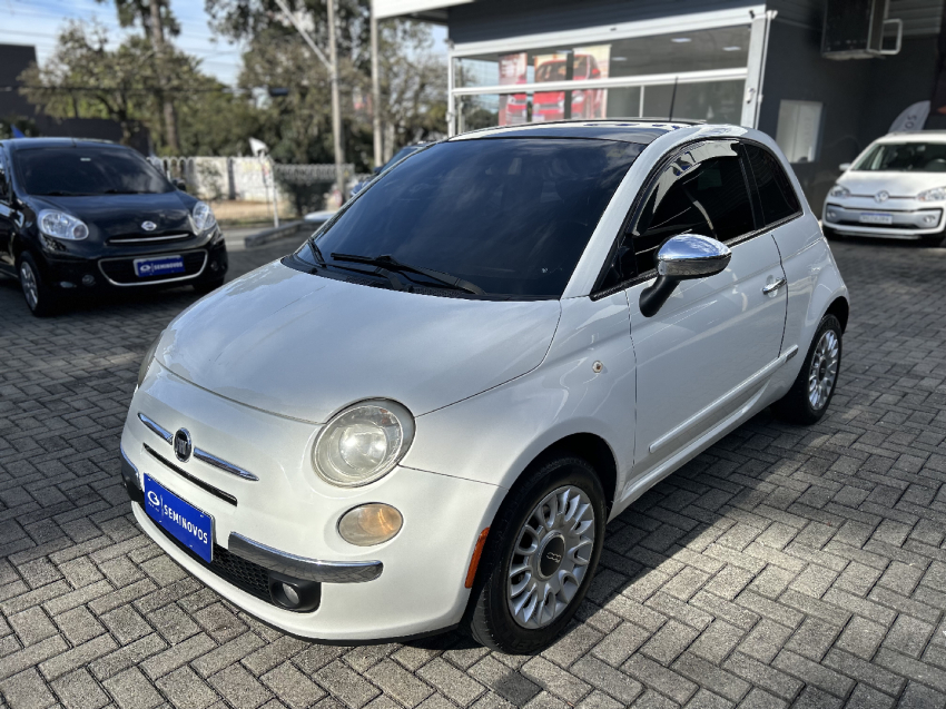 fiat 500 1.4 lounge air 16v gasolina 2p automatico 2012
