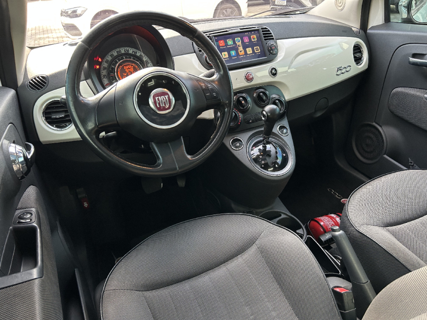 fiat 500 1.4 lounge air 16v gasolina 2p automatico 201210
