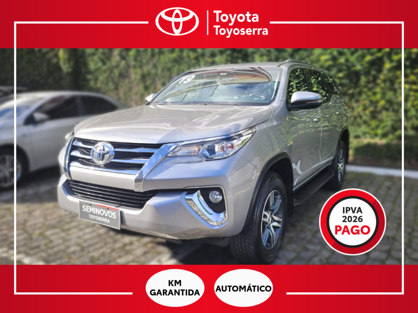 baixa km! - toyota hilux sw4 srv 4x2 2.7 flex  automatico