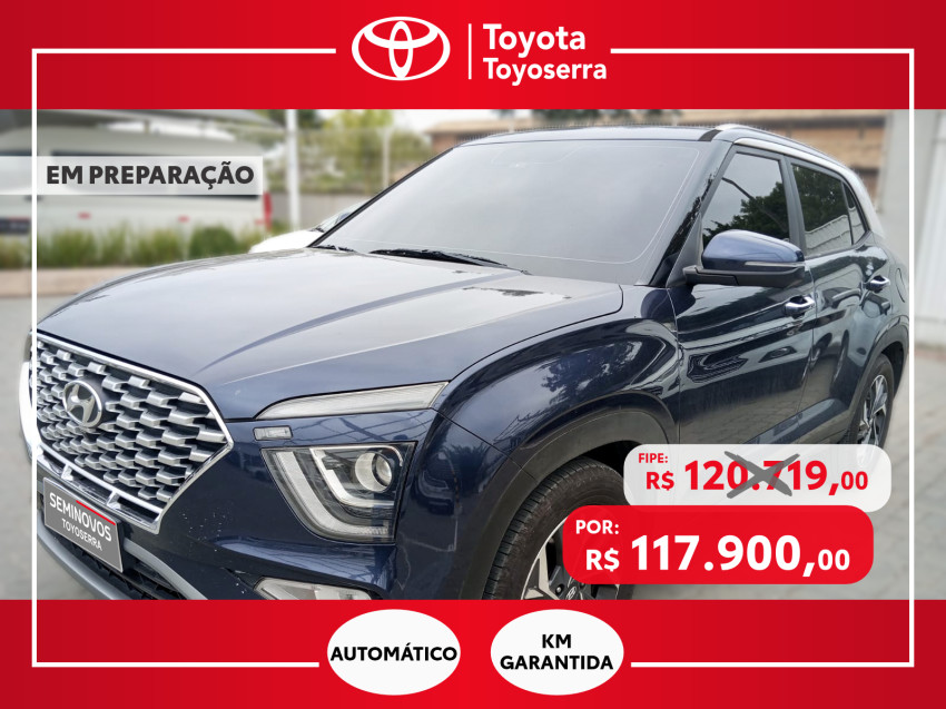 hyundai creta platinum 1.0 tb  flex automatico