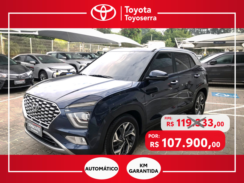 hyundai creta platinum 1.0 tb  flex automatico
