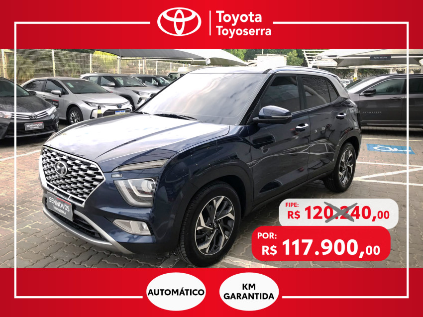 hyundai creta platinum 1.0 tb  flex automatico