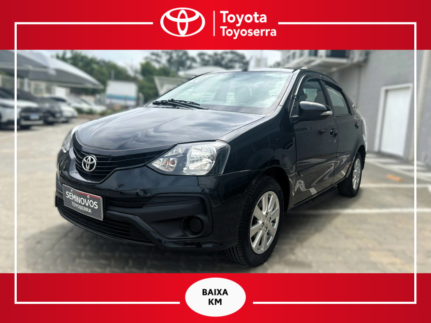baixa km! - toyota etios x plus sedan 1.5 flex  manual