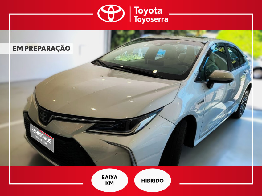 baixa km! - toyota corolla altis prem. 1.8 automatico (hibrido)