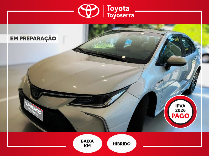 baixa km! - toyota corolla altis prem. 1.8 automatico (hibrido)