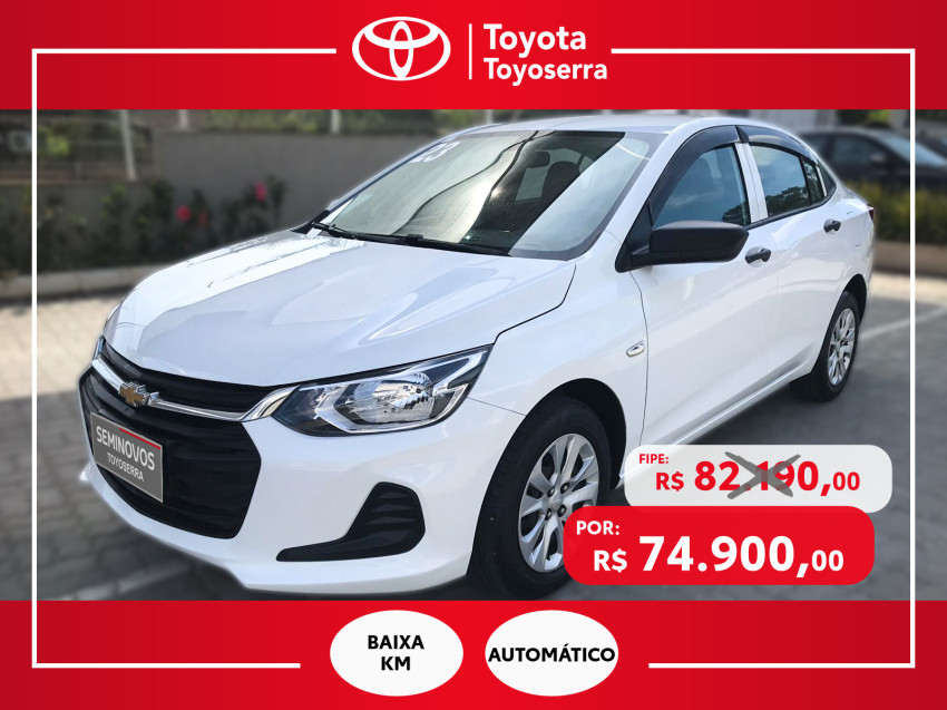 baixa km! - chevrolet onix sedan plus 1.0  tb flex automatico