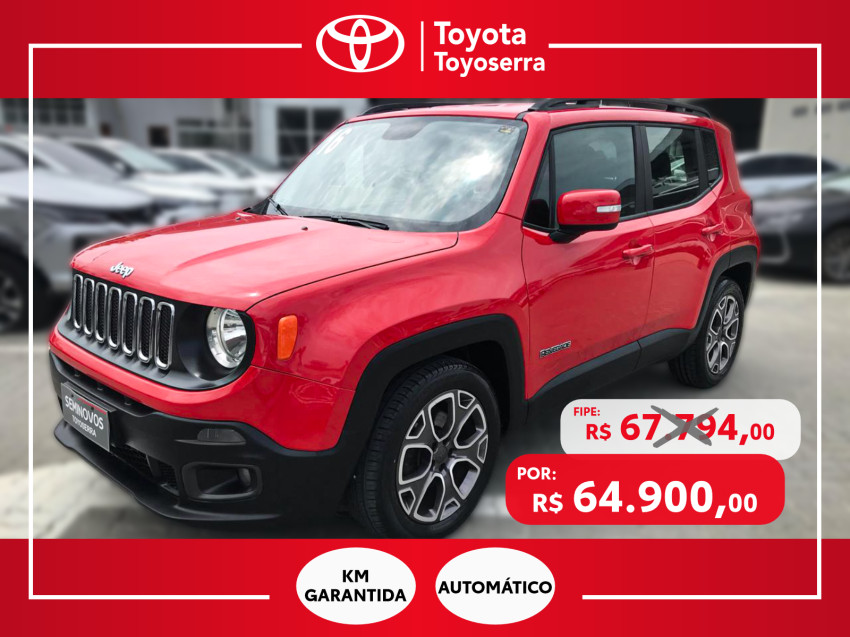 jeep renegade longitude 1.8 4x2 flex automatico. jeep renegade longitude 1.8 4x2 flex automatico.