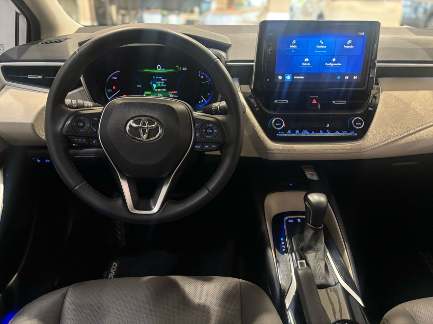 baixa km! - toyota corolla altis prem. 1.8 automatico (hibrido)