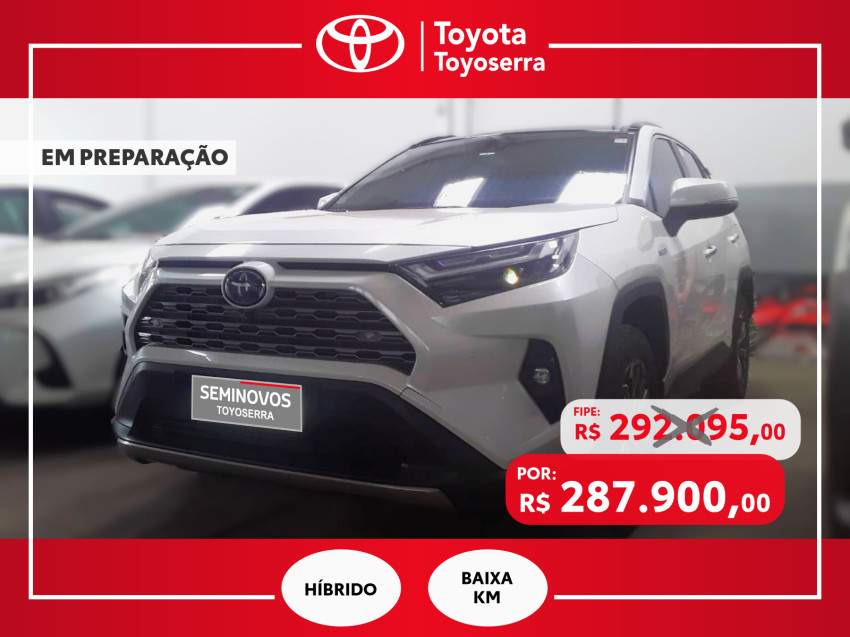 baixa km! - toyota rav4 2.5 sx connect 4x4 automatico (hibrido)