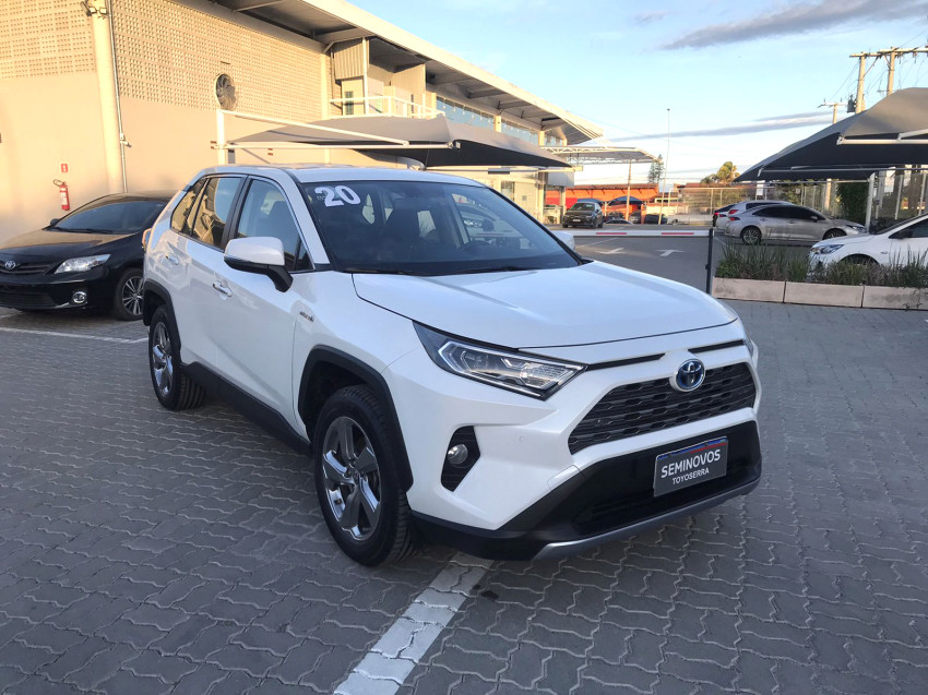 baixa km! - toyota rav4 2.5 s connect 4x4 automatico (hibrido)