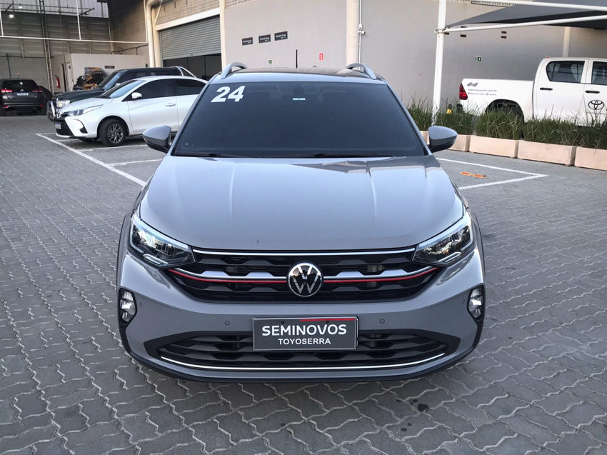 baixa km! - volkswagen nivus highline 1.0 200 tsi flex automatico.
