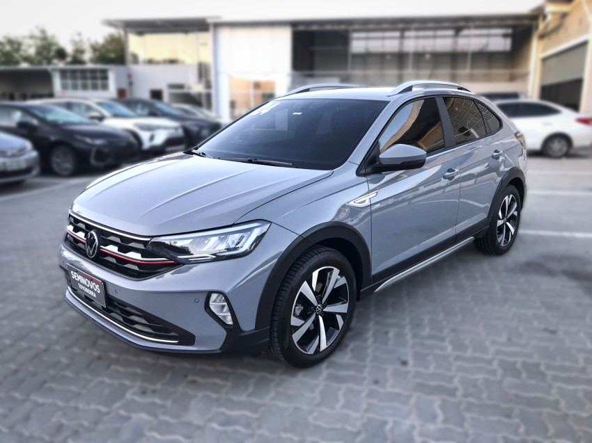 baixa km! - volkswagen nivus highline 1.0 200 tsi flex automatico.