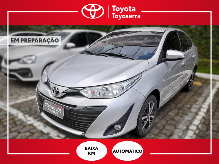 baixa km! - toyota yaris xs connect sedan 1.5 flex  automatico