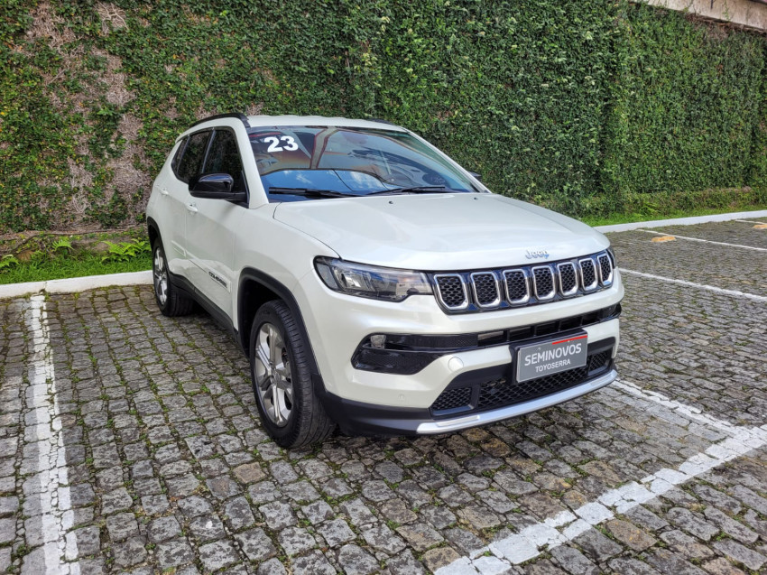 baixa km! - jeep compass long. t270 1.3 tb 4x2 flex automatico