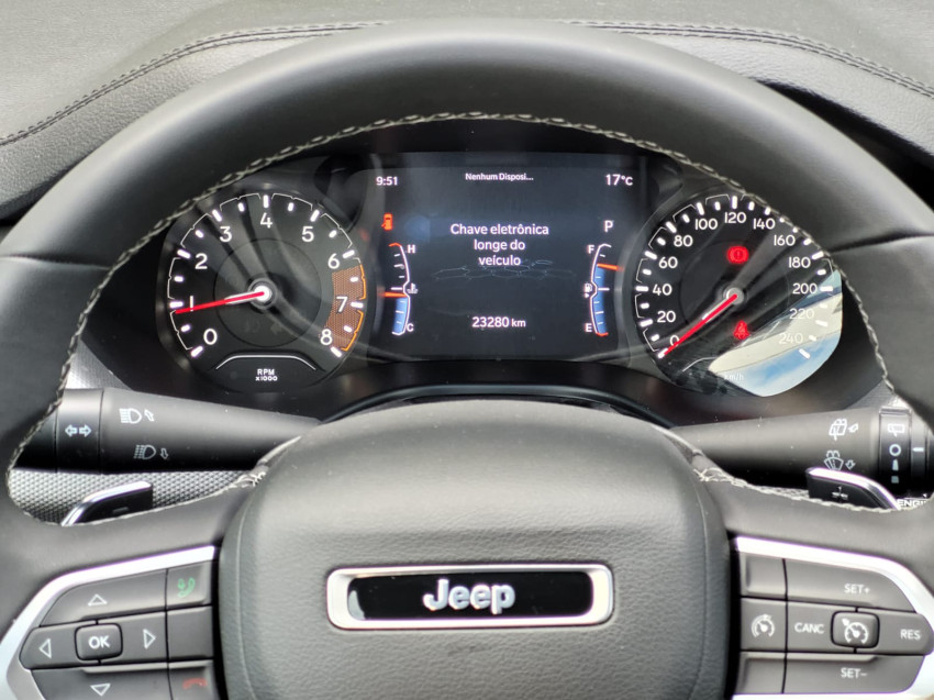 baixa km! - jeep compass long. t270 1.3 tb 4x2 flex automatico
