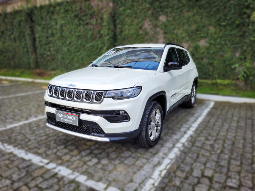 baixa km! - jeep compass long. t270 1.3 tb 4x2 flex automatico