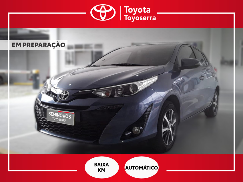 baixa km! - toyota yaris xls connect 1.5 flex  automatico