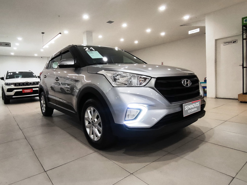 baixa km! - hyundai creta action 1.6  flex automatico