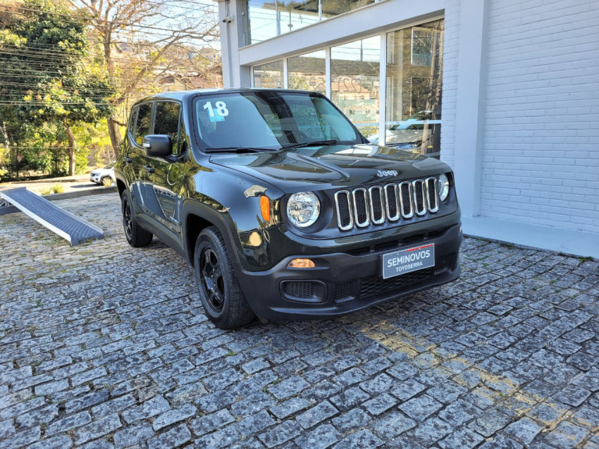baixa km! - jeep renegade1.8 4x2 flex  automatico