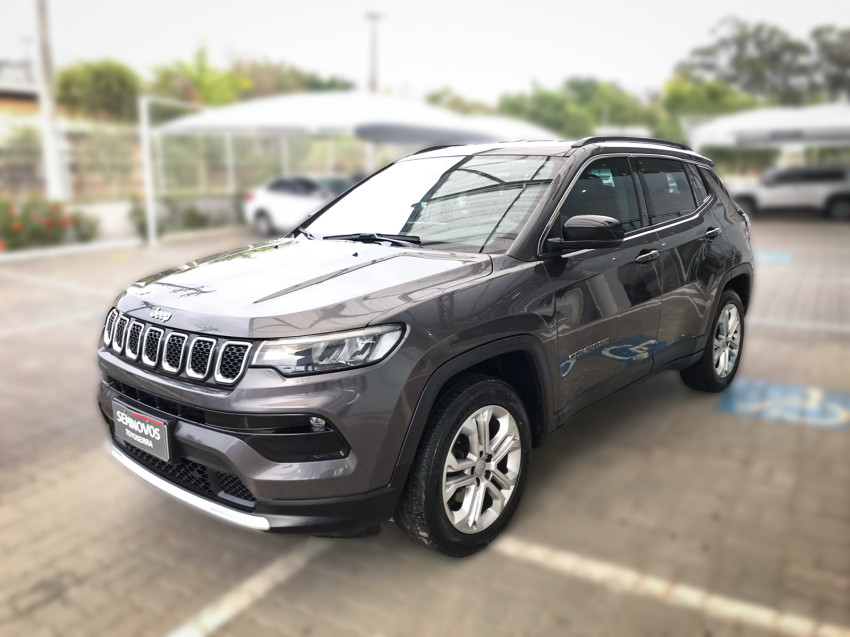 baixa km! - jeep compass long. t270 1.3 tb 4x2 flex automatico