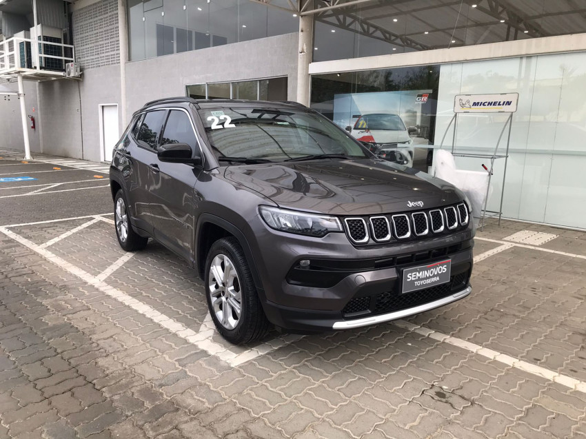 baixa km! - jeep compass long. t270 1.3 tb 4x2 flex automatico