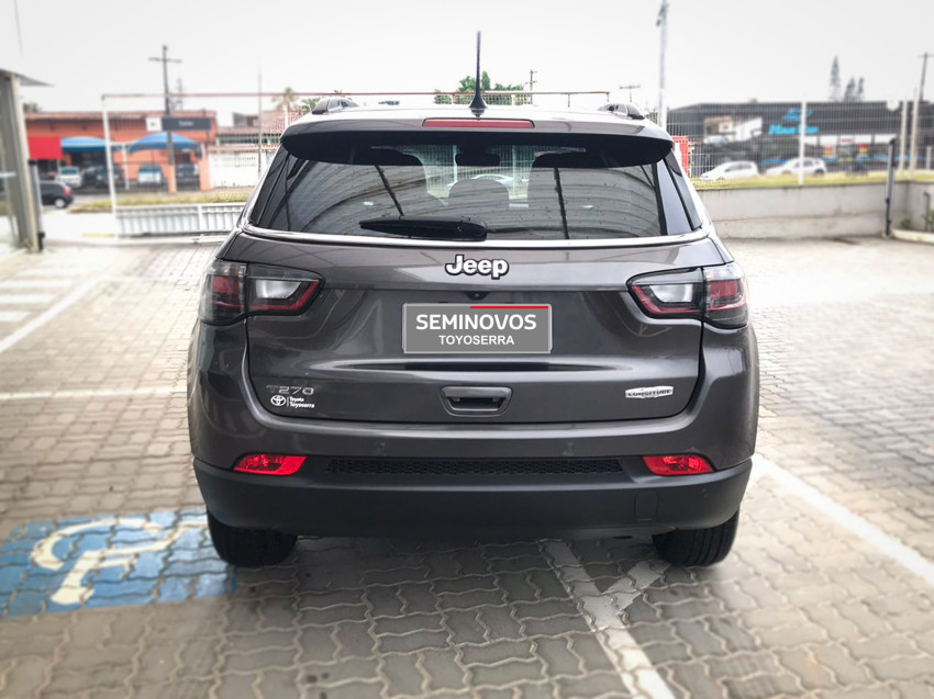 baixa km! - jeep compass long. t270 1.3 tb 4x2 flex automatico