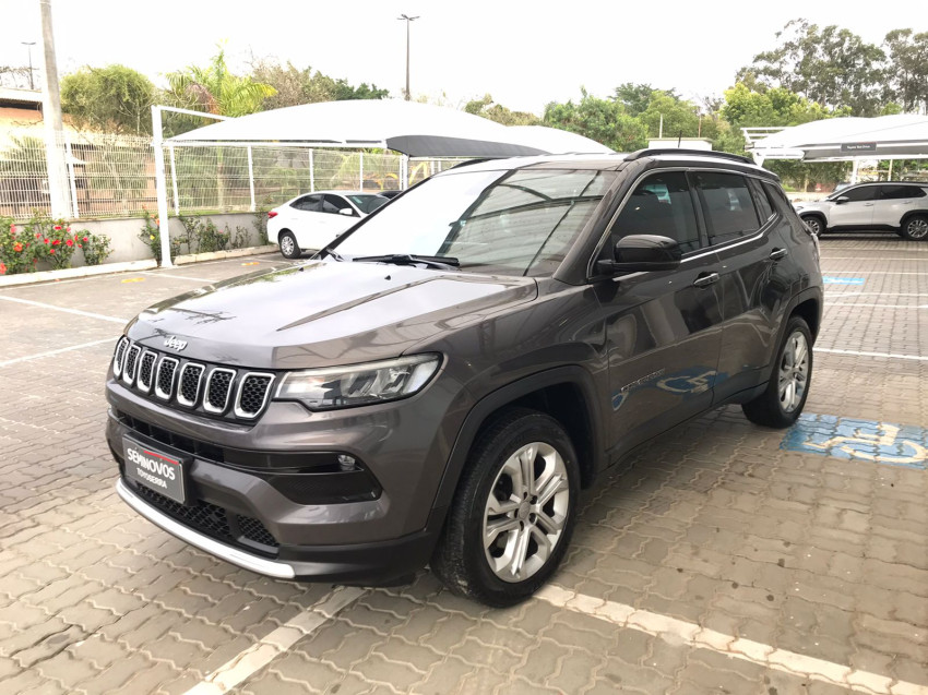 baixa km! - jeep compass long. t270 1.3 tb 4x2 flex automatico