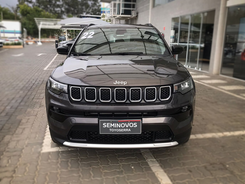 baixa km! - jeep compass long. t270 1.3 tb 4x2 flex automatico