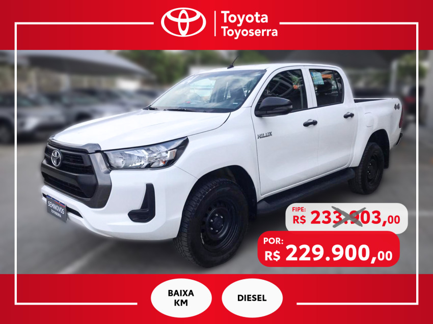 baixa km! - toyota hilux cd 4x4 2.8  diesel automatico