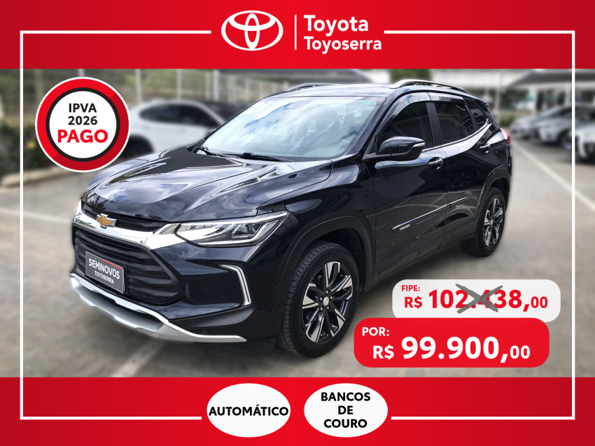baixa km! - chevrolet tracker premier 1.2 turbo  flex automatico