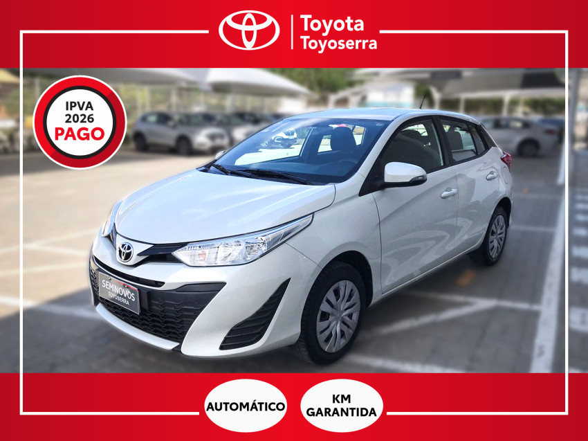 baixa km! - toyota yaris xl live 1.3 flex  automatico