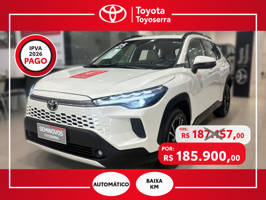 baixa km! - toyota corolla cross xrx 2.0  flex automatico